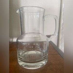 Tiffany & Co. Vintage Cowboy Elegant Clear Glass Pitcher